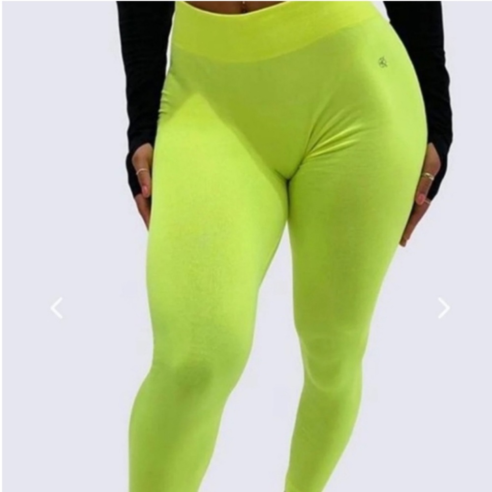 Workouts By Katya Signature Winter Thermo Leggings yellow